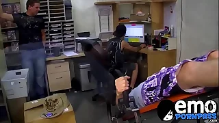 Young gay frowardness used as plaything by facial threesome